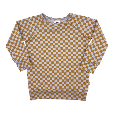 Baby/kid’s/youth Pullover | Blue Checker Kid’s Bamboo/cotton 1