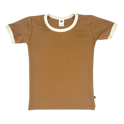 Baby/kid’s/youth Ringer Slim-fit T-shirt | Caramel Kid’s Bamboo/cotton 1