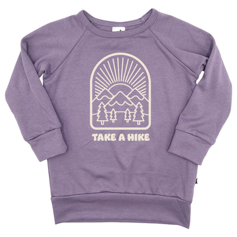 Baby/kid’s/youth ’take a Hike’ Pullover | Violet Kid’s Bamboo/cotton 1