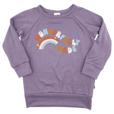 Baby/kid’s/youth ’wonderfully Made’ Pullover | Violet Kid’s Bamboo/cotton 1