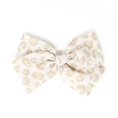 Muted Snow Leopard | Midi Bow Bamboo/cotton 1